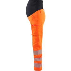 OUTLET KOKO XL BLÅKLÄDER HIGHVIS ÄITIYSHOUSUT 4-WAY STRETCH 71001642, ORANSSI/MUSTA, KOKO XL - 13