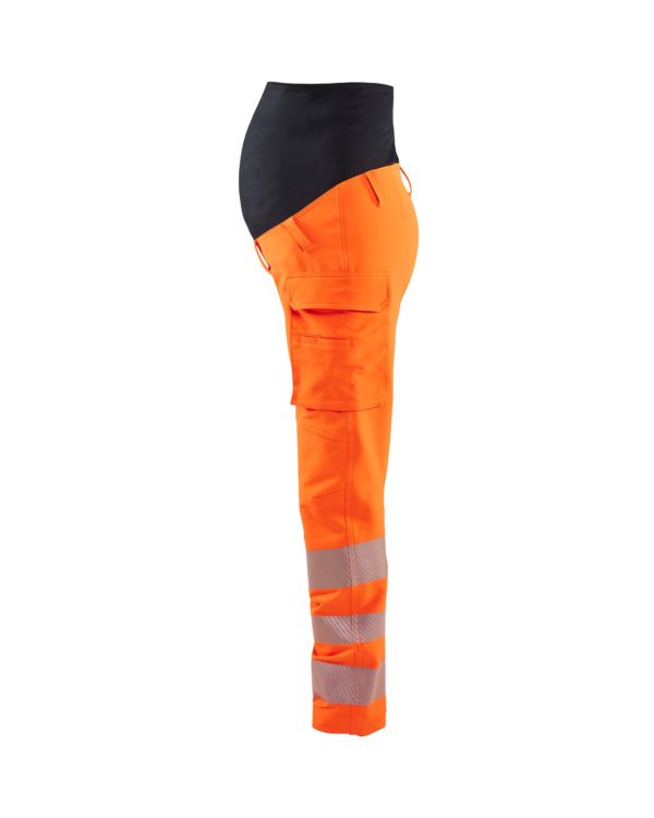 OUTLET KOKO XL BLÅKLÄDER HIGHVIS ÄITIYSHOUSUT 4-WAY STRETCH 71001642, ORANSSI/MUSTA, KOKO XL - 5