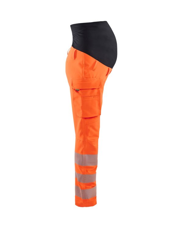 OUTLET KOKO XL BLÅKLÄDER HIGHVIS ÄITIYSHOUSUT 4-WAY STRETCH 71001642, ORANSSI/MUSTA, KOKO XL - 7