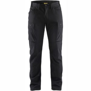 OUTLET KOKO D104 BLÅKLÄDER SOFTSHELL TALVIHOUSUT STRETCH 14772513, MUSTA - 5