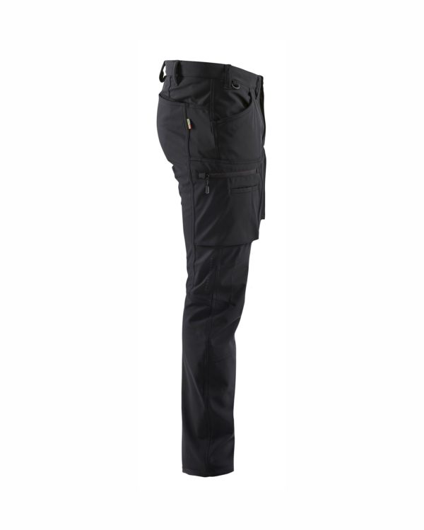 OUTLET KOKO D104 BLÅKLÄDER SOFTSHELL TALVIHOUSUT STRETCH 14772513, MUSTA - 4