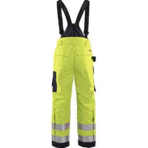 OUTLET KOKO D120 BLÅKLÄDER TALVIHOUSUT HENKSELEILLÄ HIGHVIS 18851977, KELTA/MUSTA - 12