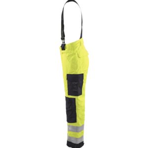 OUTLET KOKO D120 BLÅKLÄDER TALVIHOUSUT HENKSELEILLÄ HIGHVIS 18851977, KELTA/MUSTA - 14