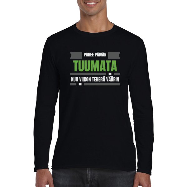 Huumoripaita Tuumata - Pitkähihainen - 1