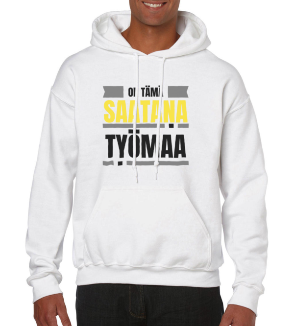 Huumoripaita Saatana työmaa - Huppari - 6