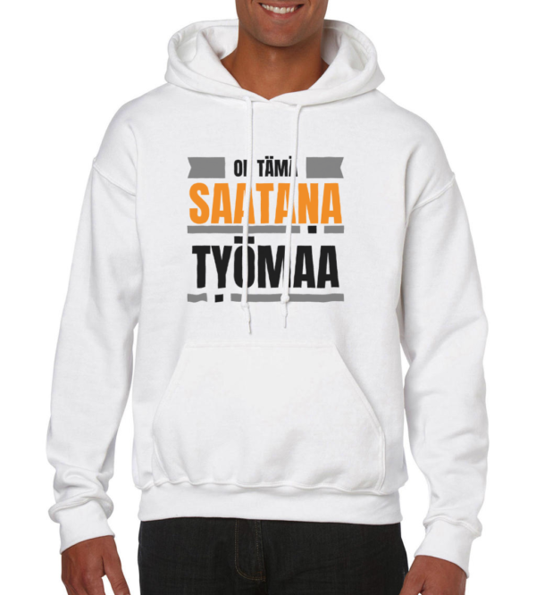 Huumoripaita Saatana työmaa - Huppari - 2