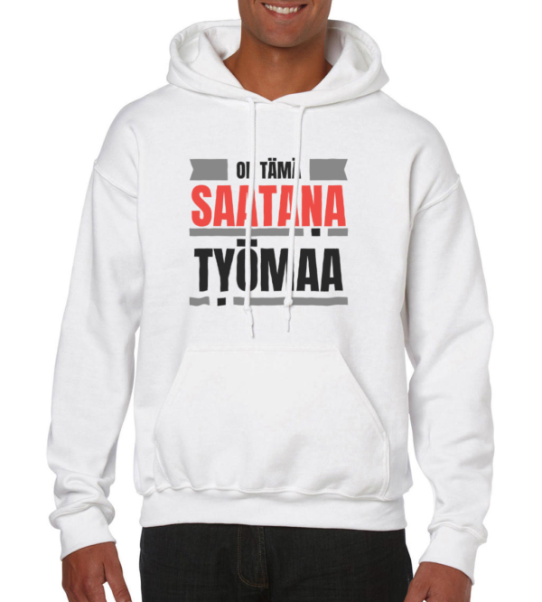 Huumoripaita Saatana työmaa - Huppari - 5