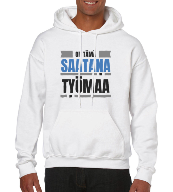 Huumoripaita Saatana työmaa - Huppari - 3