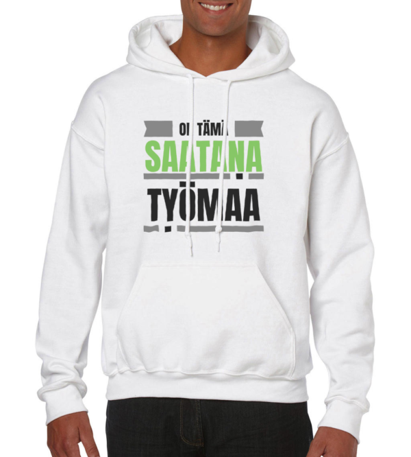 Huumoripaita Saatana työmaa - Huppari - 4