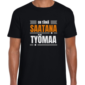 Huumoripaita Saatana työmaa - T-paita - 28