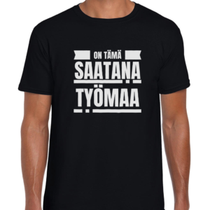 Huumoripaita Saatana työmaa - T-paita - 38