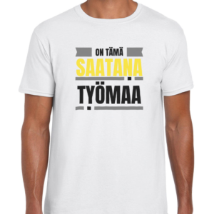 Huumoripaita Saatana työmaa - T-paita - 24