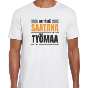 Huumoripaita Saatana työmaa - T-paita - 16