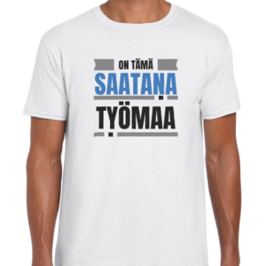 Huumoripaita Saatana työmaa - T-paita - 18