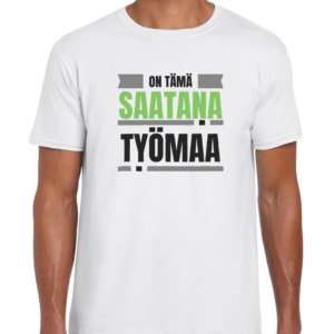 Huumoripaita Saatana työmaa - T-paita - 20