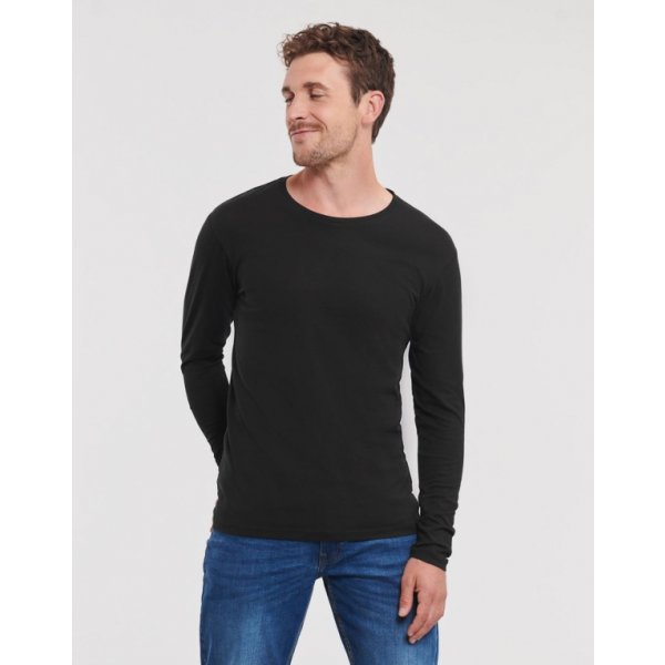 Russell Men's Pure Organic L/S Tee Miesten Orgaaninen Pitkähihainen T-Paita