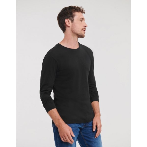 Russell Men's Pure Organic L/S Tee Miesten Orgaaninen Pitkähihainen T-Paita