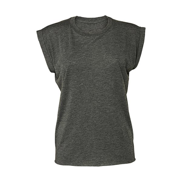 Bella+Canvas Women's Flowy Muscle Tee Rolled Cuff - 8