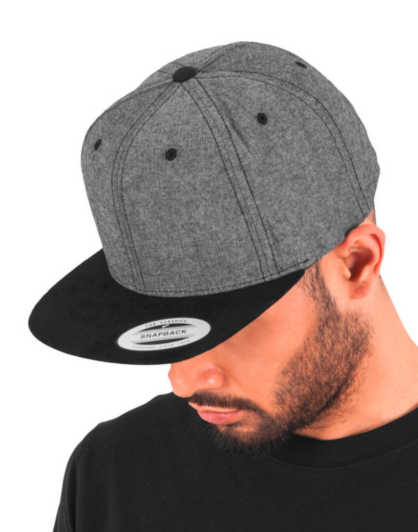 Flexfit Chambray-Suede Snapback - 2