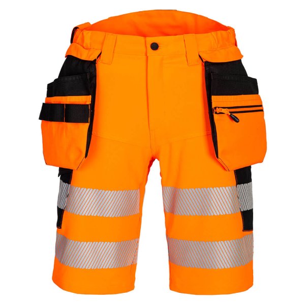 PORTWEST DX4 Hi-Vis Riipputaskulliset shortsit