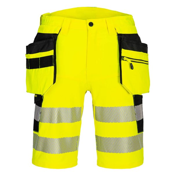 PORTWEST DX4 Hi-Vis Riipputaskulliset shortsit