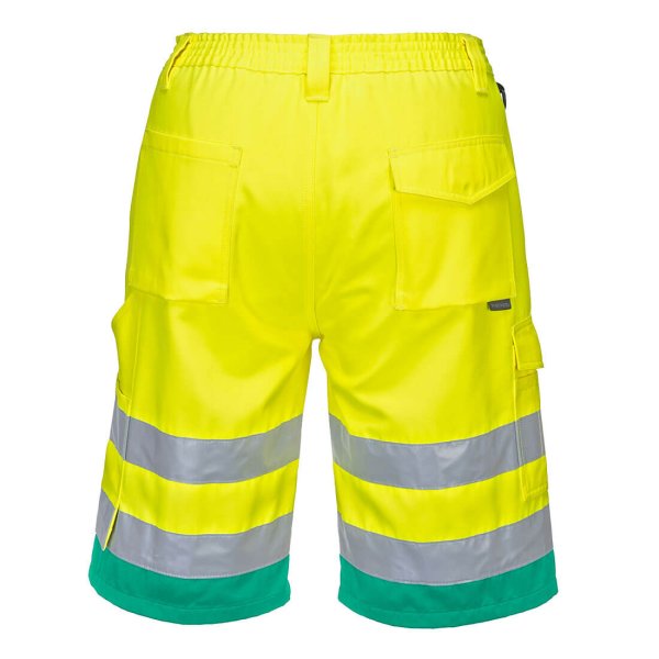 PORTWEST HI-Vis kevyet Polyesteri puuvilla shortsit - 2