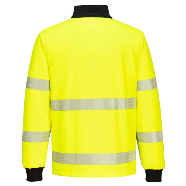 PORTWEST PW3 Hi-Vis 1/4 Vetoketju College-pusero - 2